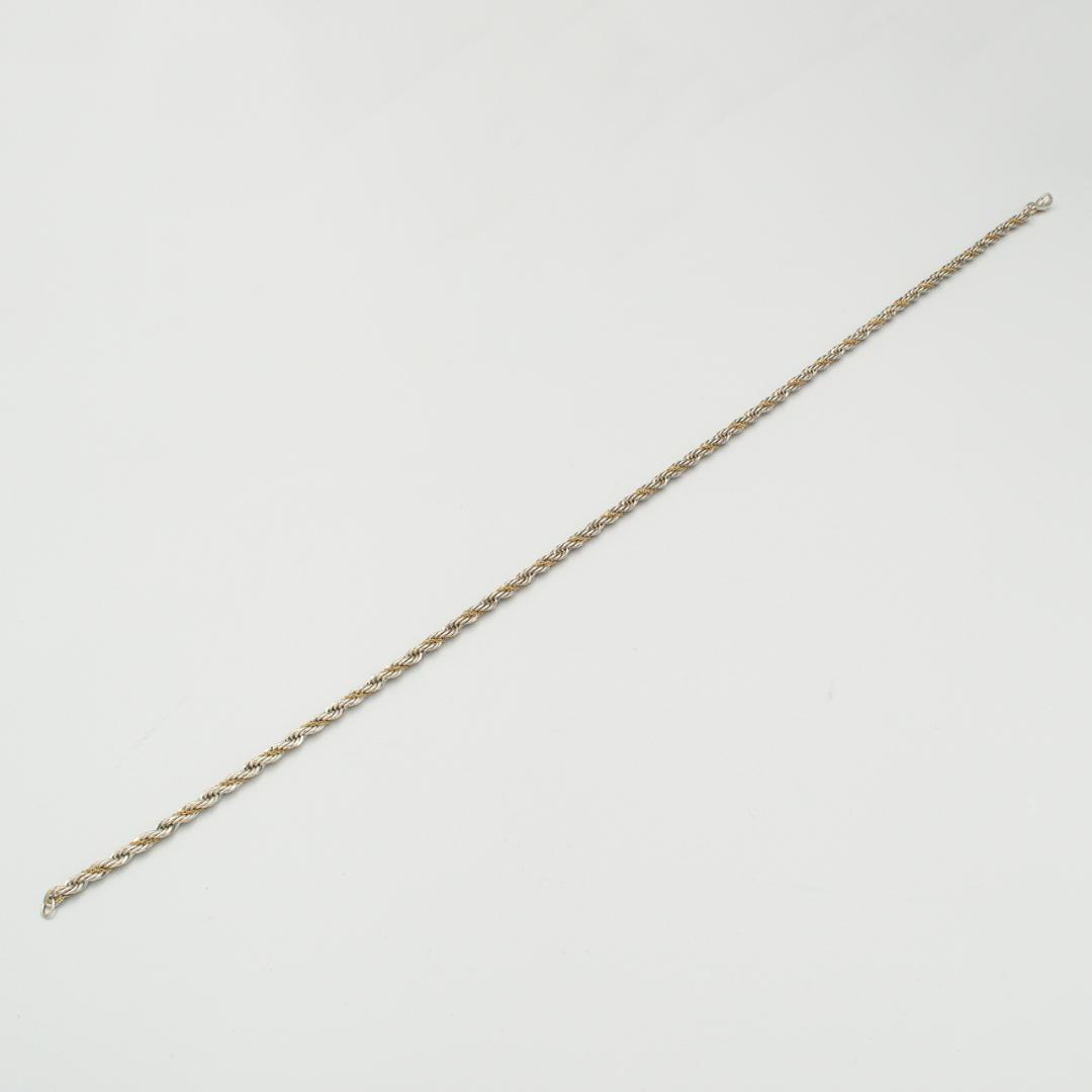 ヴィンテージ ティファニー ツイストロープ ネックレス シルバー 45.9cm