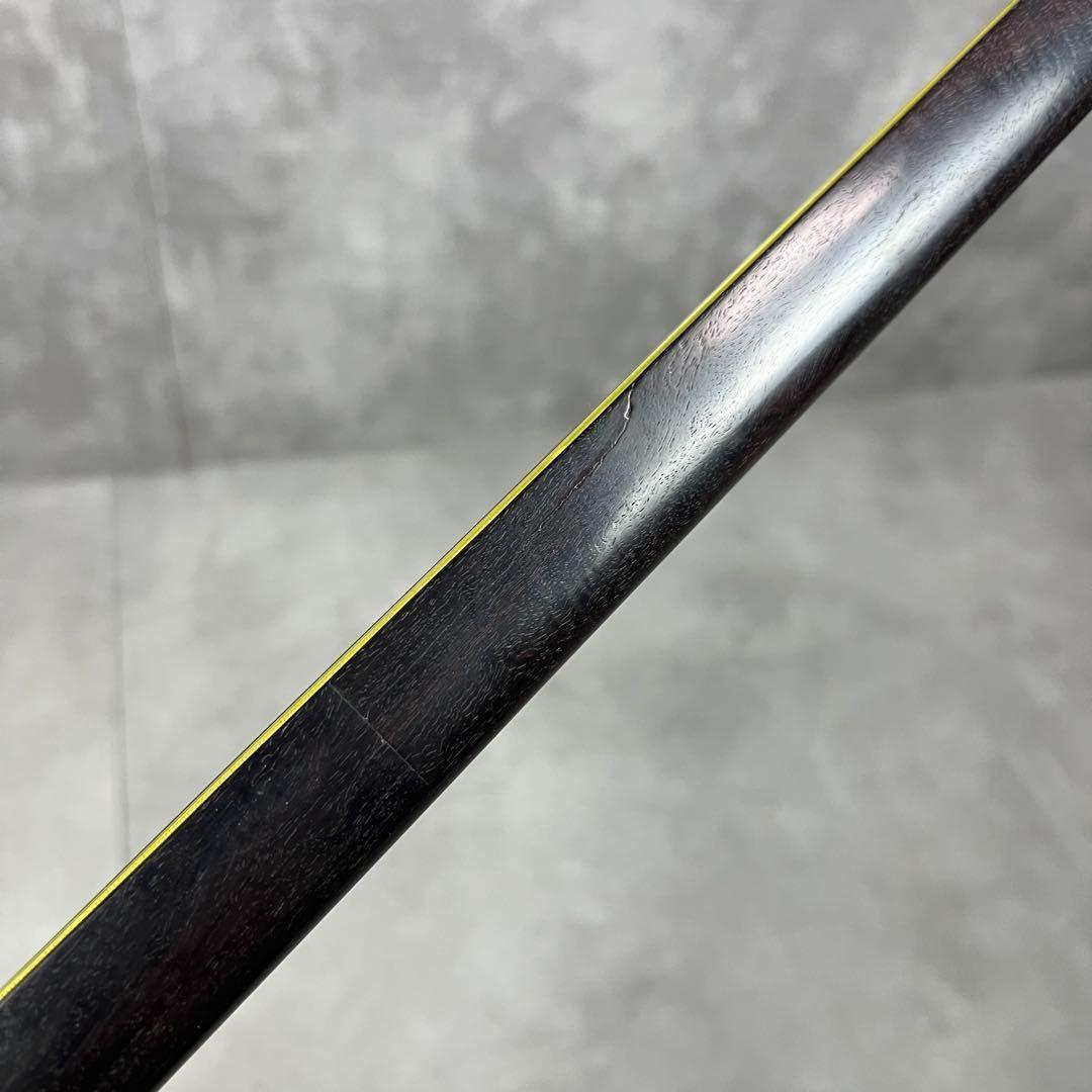 高級品　細棹長唄三味線　子持ち綾杉胴　紅木　金細　レザーハードケース