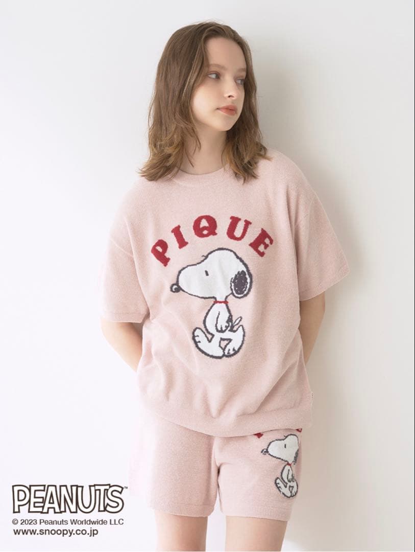 【新品】PEANUTS GELATO PIQUE ルームウェア ネイビー・ピンク