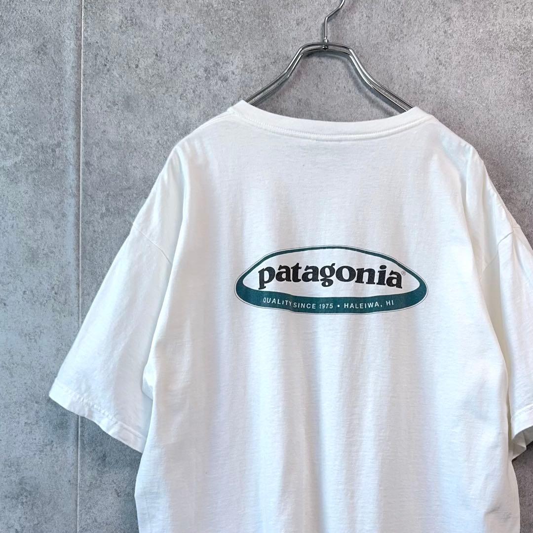 【希少・USA製】パタゴニア オーバルロゴ ハレイワTシャツ Lサイズ