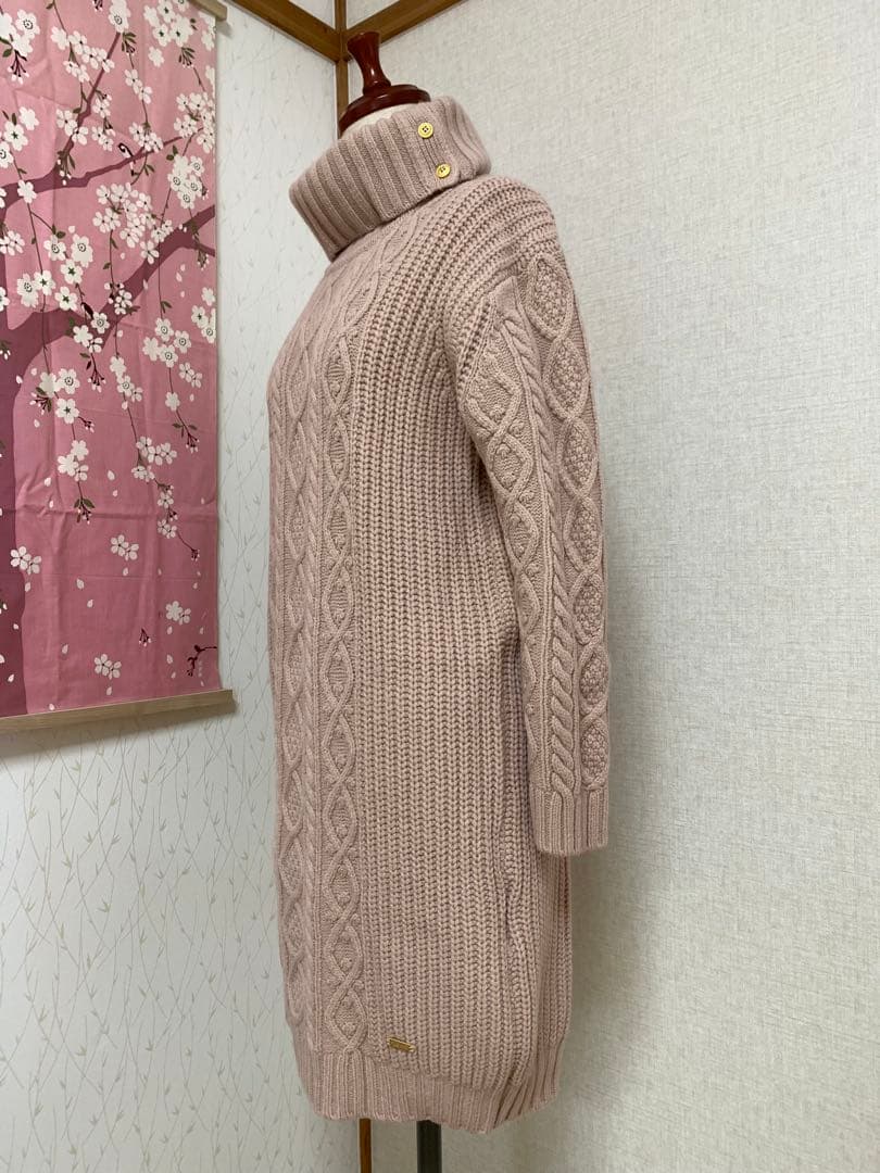 美品 BLUE LABEL CRESTBRIDGE ニットワンピース・ピンク
