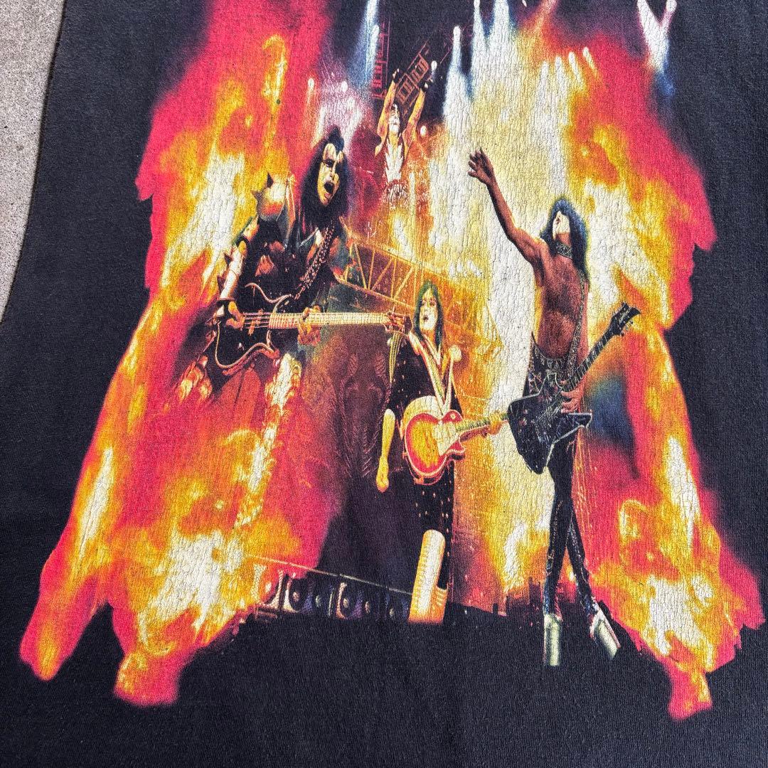 00s KISS バンドTシャツ カットオフ バンT