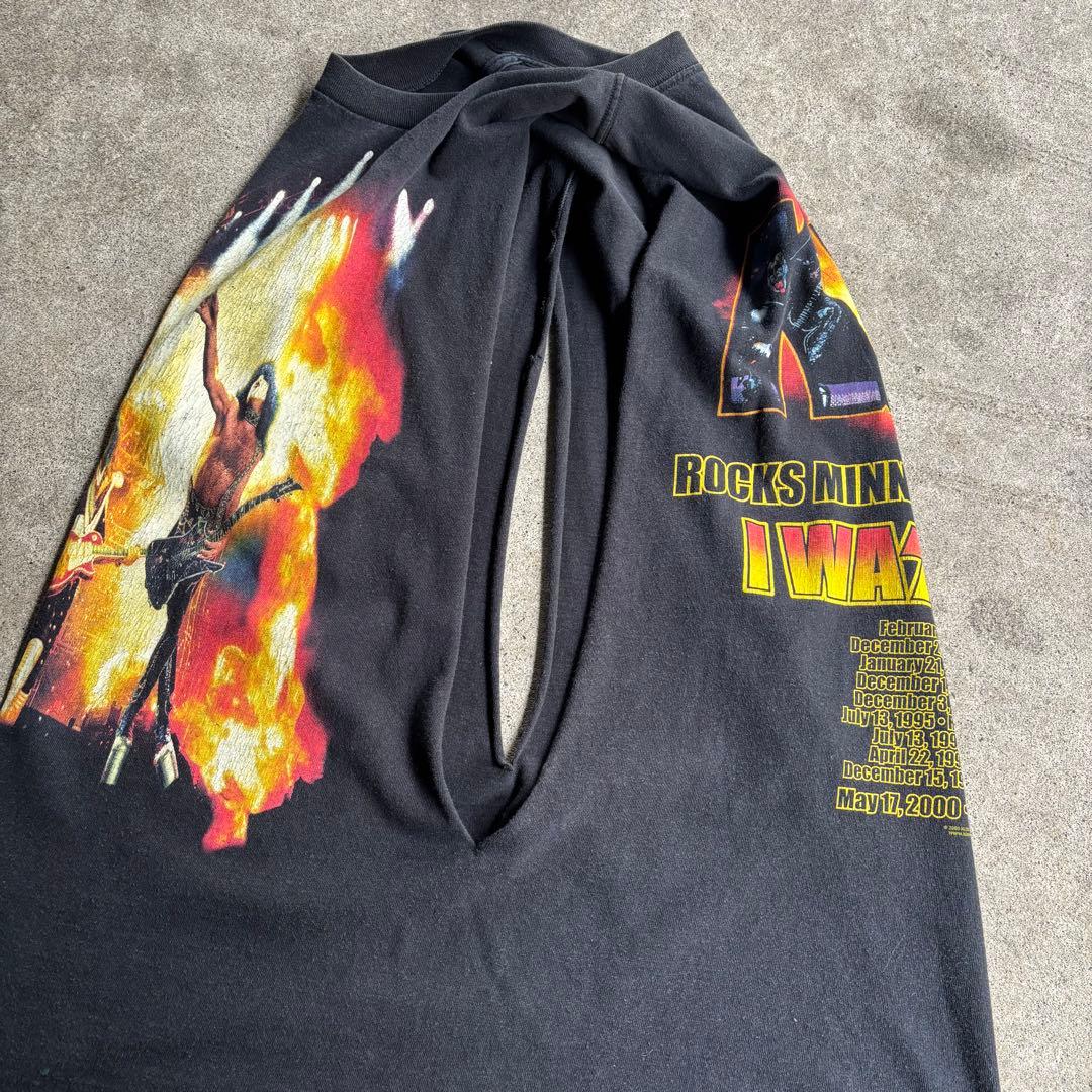 00s KISS バンドTシャツ カットオフ バンT
