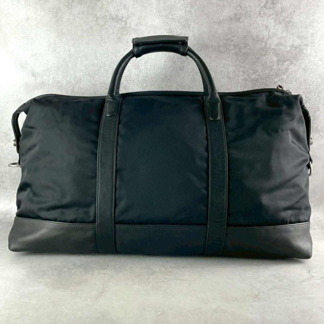 付属品有 コーチ 2way vintage ボストンバッグ ビジネス レザー 黒