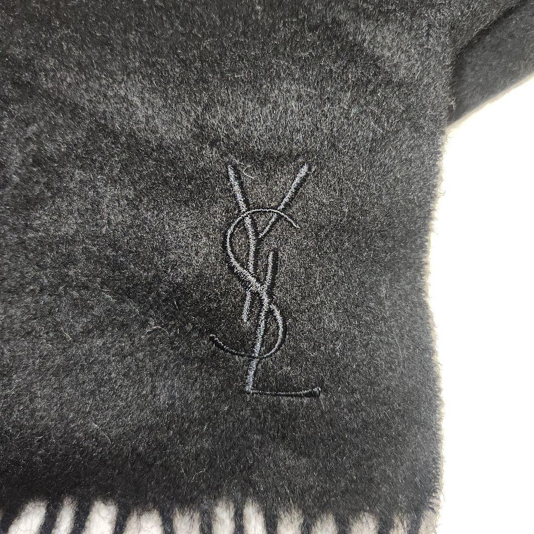 Yves Saint Laurent イヴサンローラン ウール100％マフラー