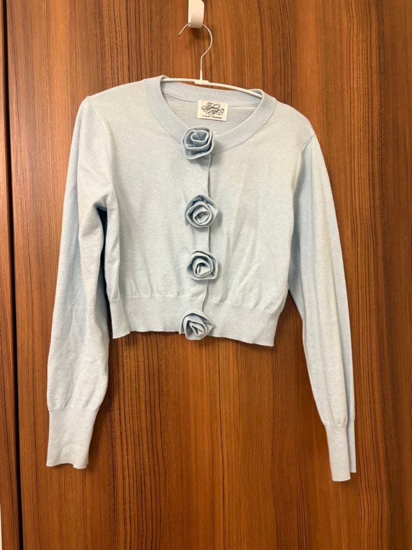 トップス Treat urself Rose flower motif cardigan