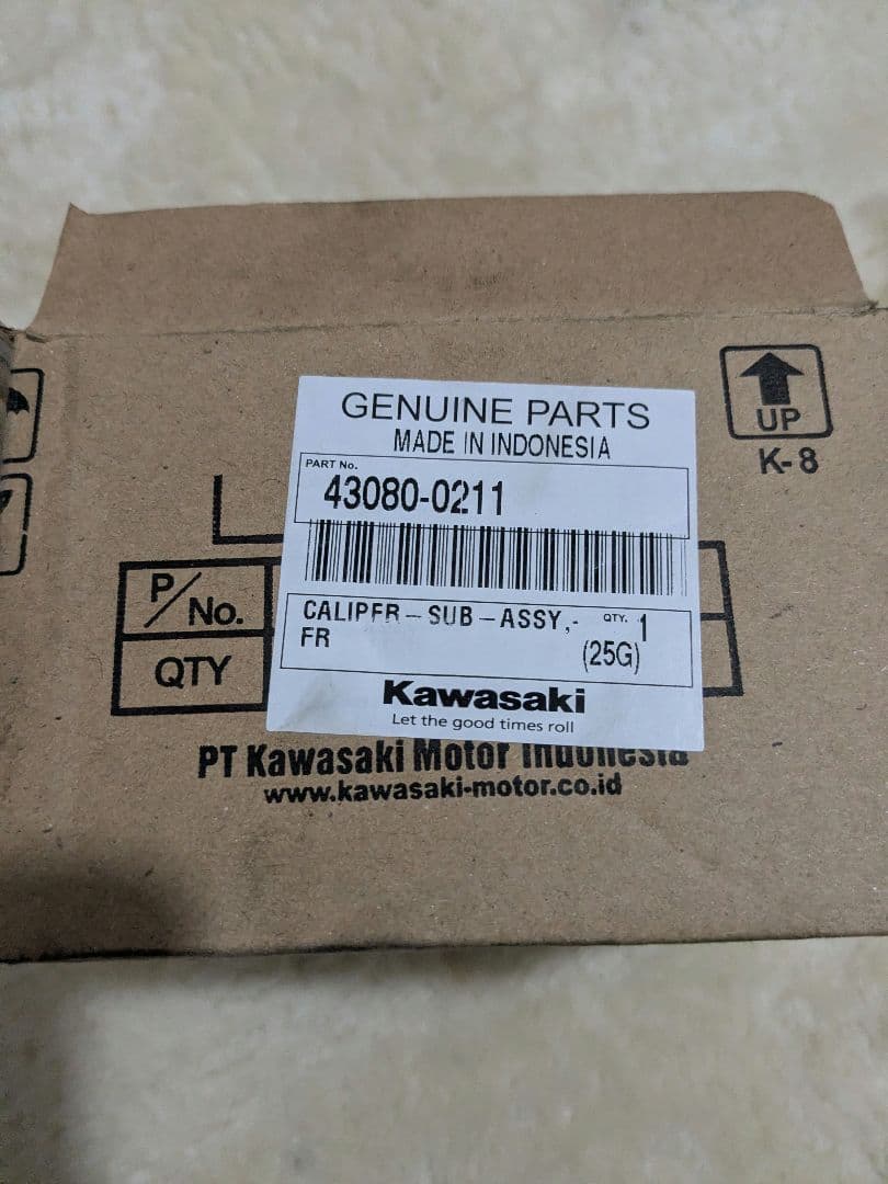 カワサキ KX KDX KSR 純正ブレーキキャリパー 前左43080−0211