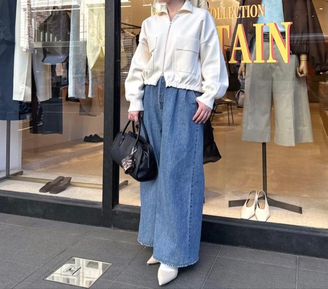 【完売】極美品Whim Gazette ワイドデニムイージーパンツ36