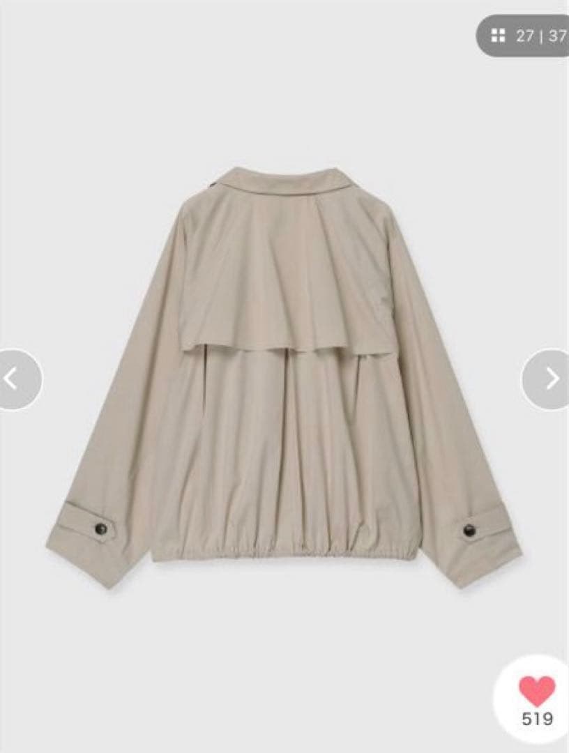 ◇新品タグ付◇✨anuans✨ ライトトレンチミドルブルゾン
