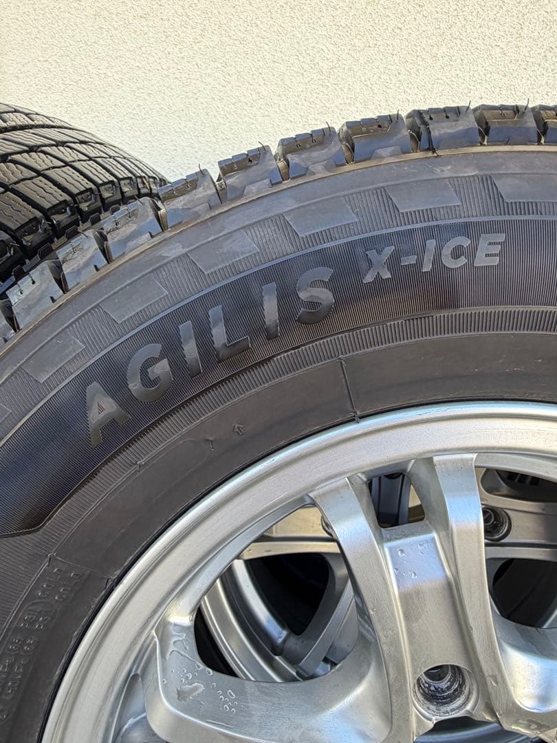 ②バリ溝 ホイール付 195/80/R15LT ミシュラン アジリス X-ICE