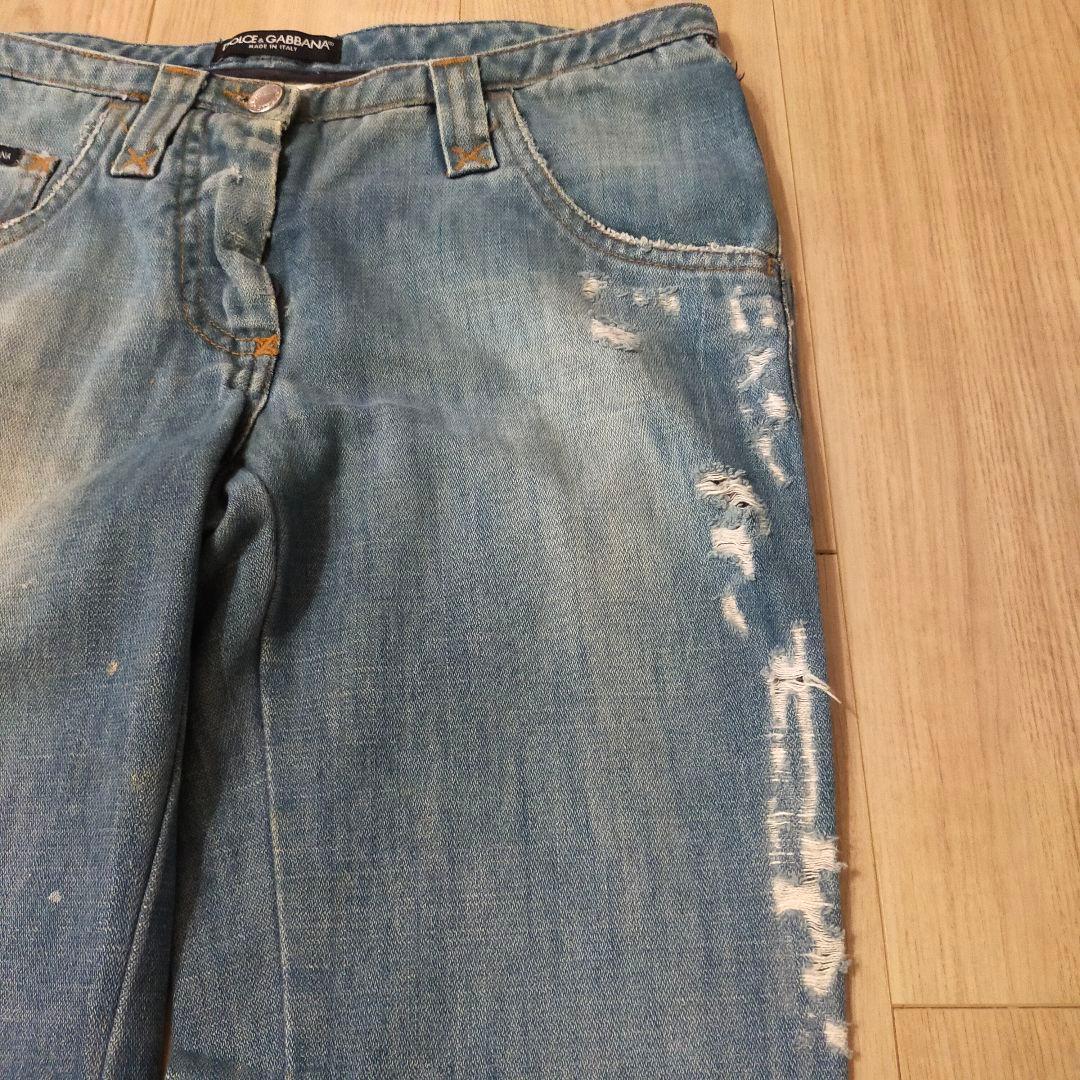 ドルチェ＆ガッバーナ ドルガバ 36 ダメージデニム パンツ