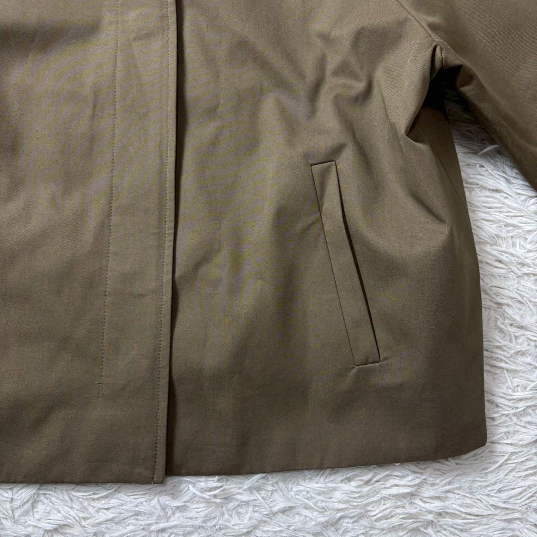 【極美品】COS ショートツイルトレンチコート カーキ Lサイズ
