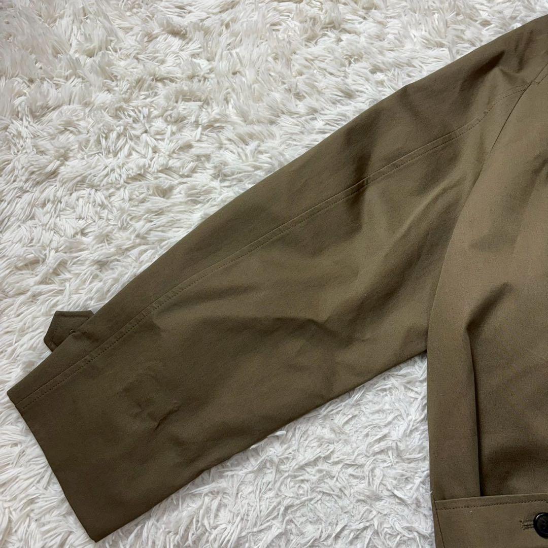 【極美品】COS ショートツイルトレンチコート カーキ Lサイズ