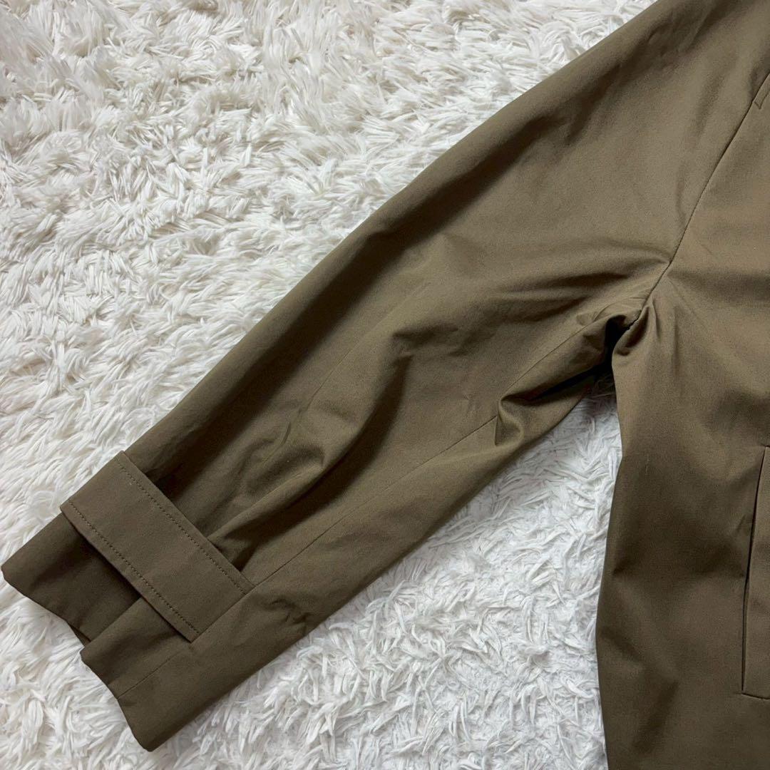 【極美品】COS ショートツイルトレンチコート カーキ Lサイズ