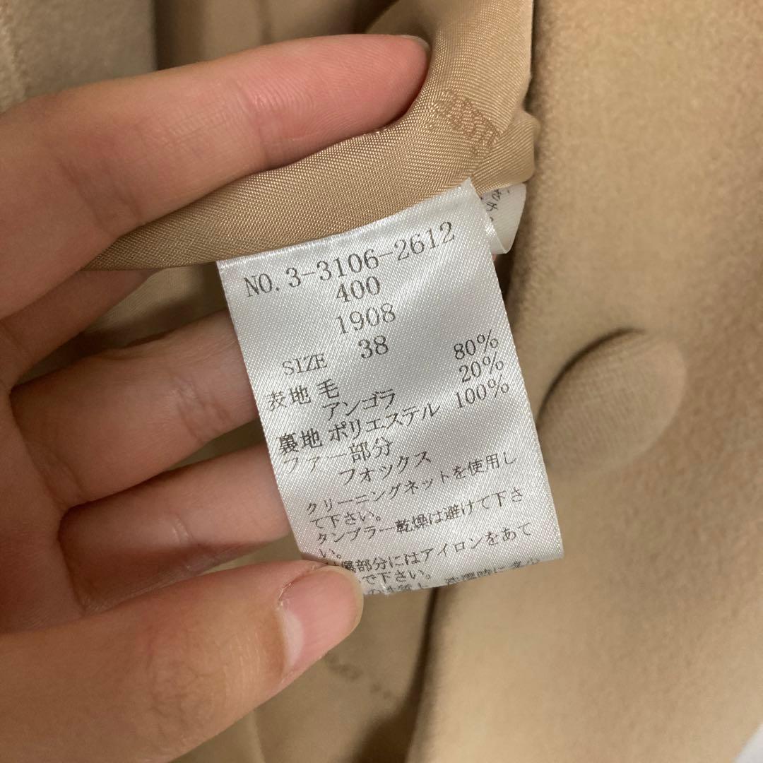 レッセパッセ フード付きノーカラーコート