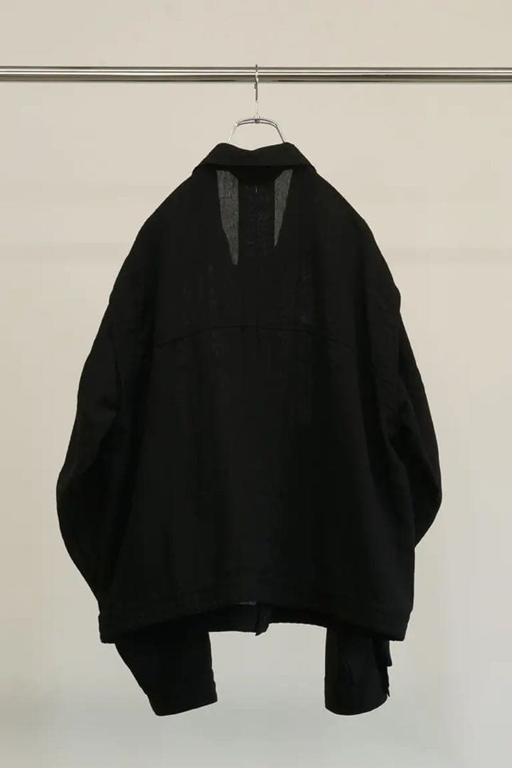 ジャケット・アウター Ancellm 25ss Melange Snap Blouson Black