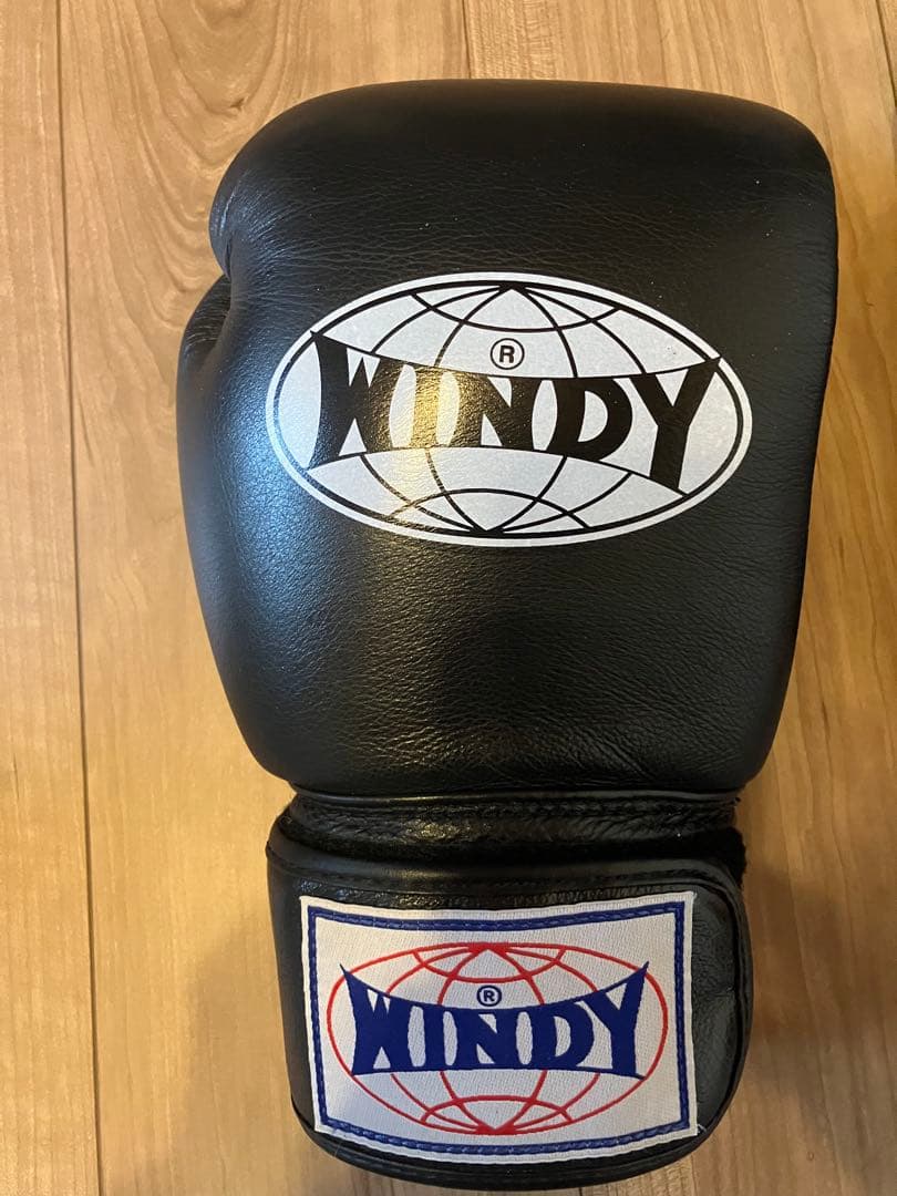 WINDY　キックボクシンググローブ　黒　１４オンス