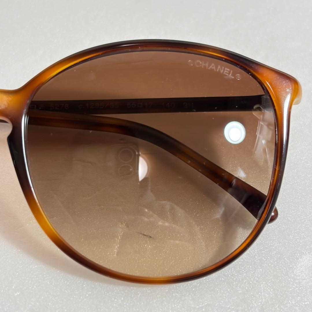 CHANEL 5278 べっ甲柄 サングラス グラデーション 1295/S5