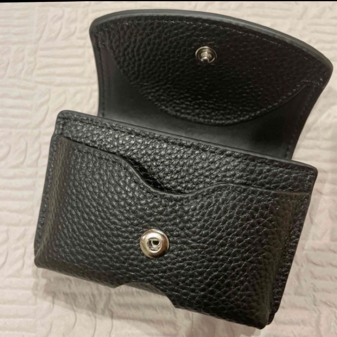 【美品】ブラック 三つ折りミニ財布　ミニウォレット