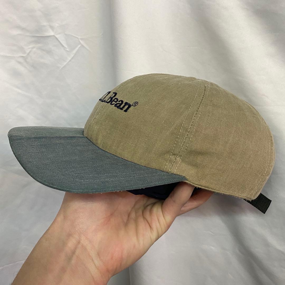 希少 80's L.L.Bean 刺繍 2トーン キャップ アウトドア