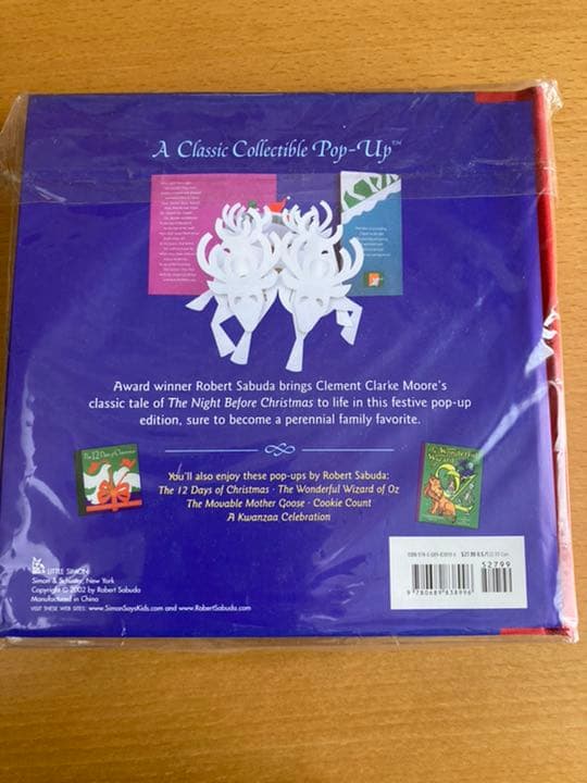 新品 The Night Before Christmas クリスマスしかけ洋書