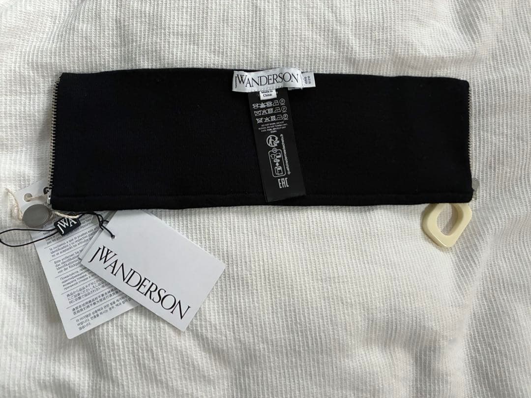 JW ANDERSON ブラック ネックウォーマーNECKBAND