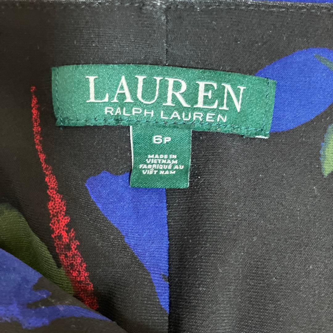 Ralph Lauren◆フラワープリント ストレッチワンピース◆6P