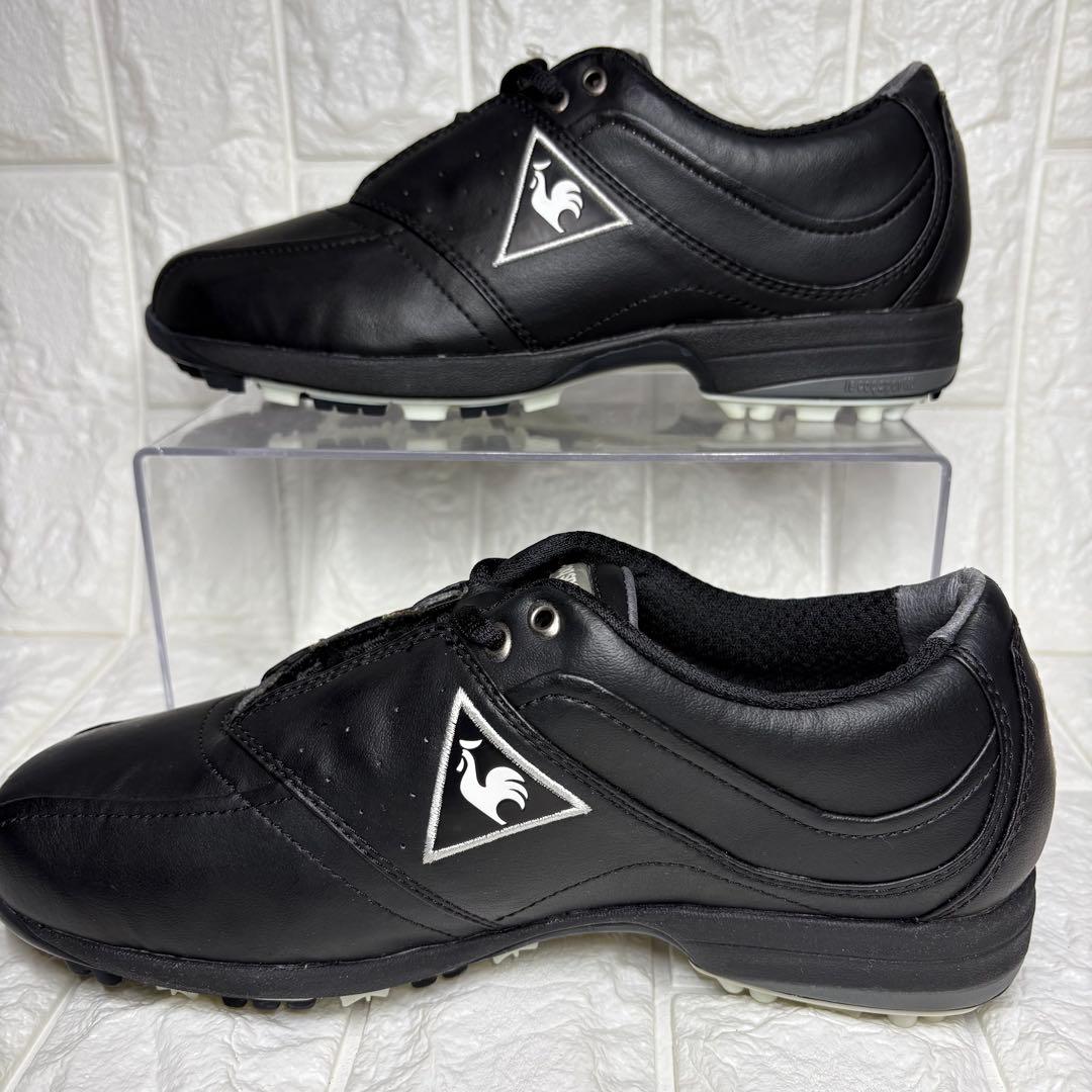 【新品タグ付】 le coq sportif ゴルフシューズ 23.5cm 黒