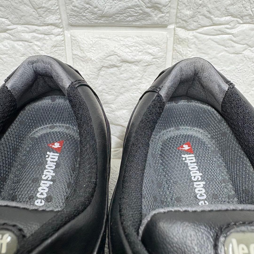 【新品タグ付】 le coq sportif ゴルフシューズ 23.5cm 黒