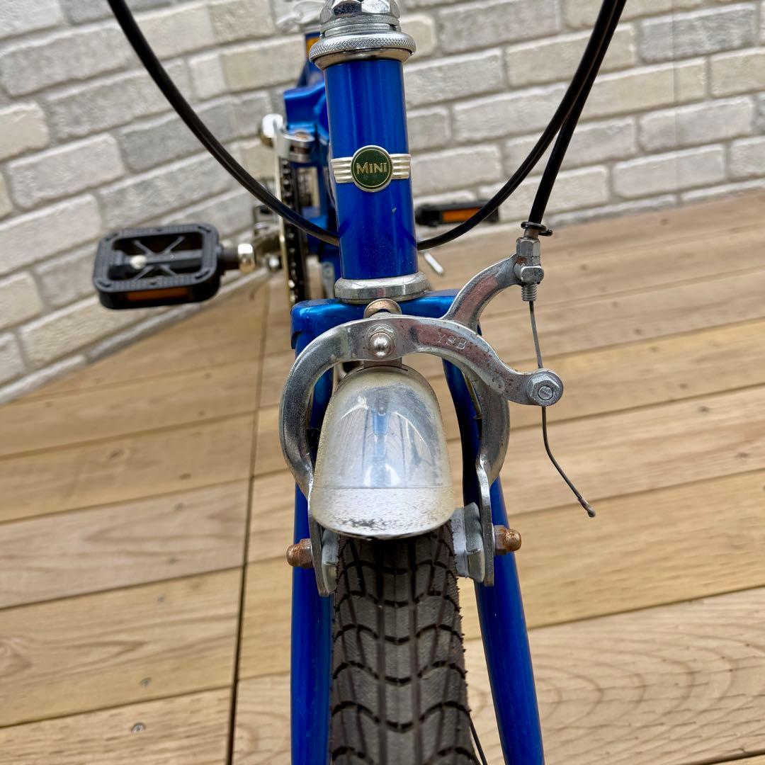 折りたたみ MINI自転車 青