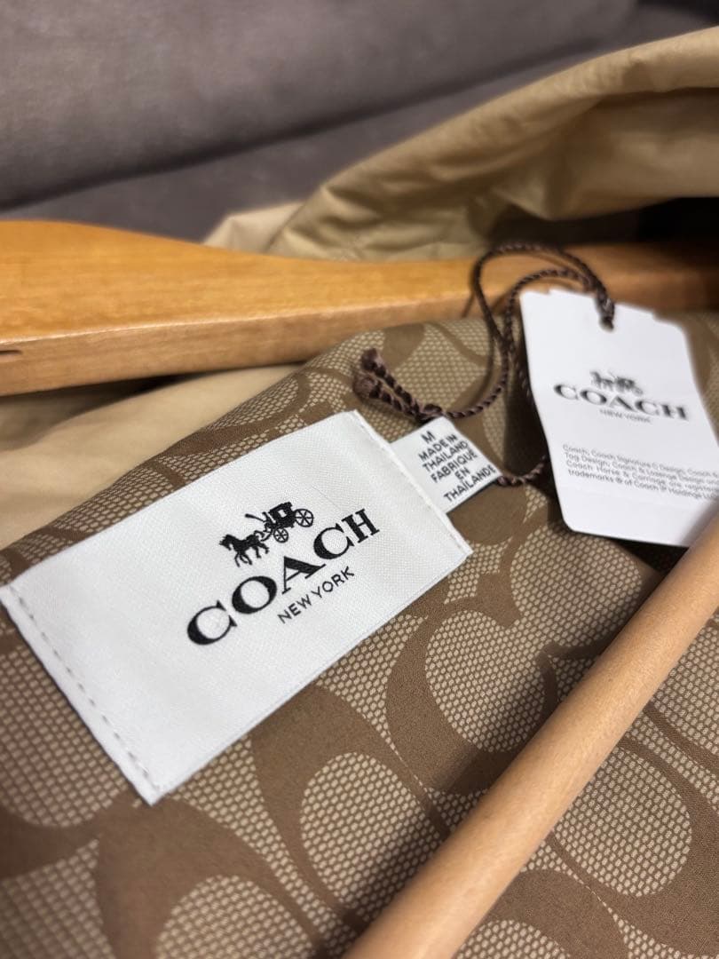 新品☆Coach スプリング レイン トレンチコート ベージュ タグ付