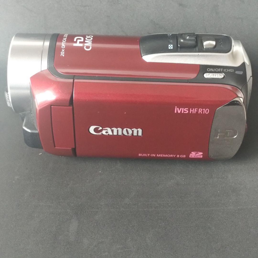 【美品】Canon キャノンフルハイビジョンビデオカメラ iVIS HF R10