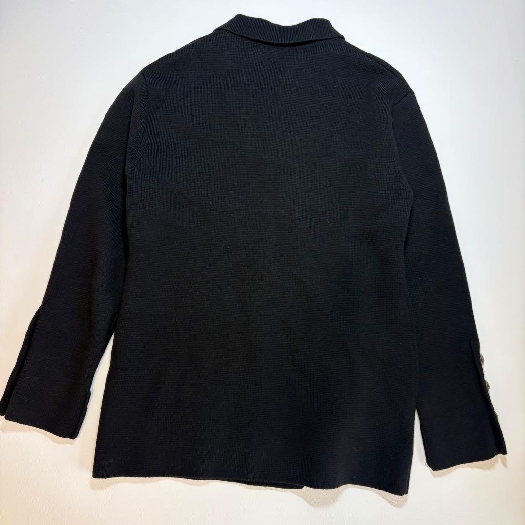 フレームワーク 23AW ミラノリブ ニットジャケット ダブル F ブラック