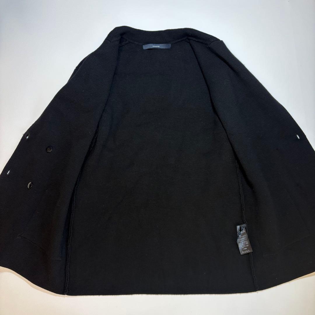 フレームワーク 23AW ミラノリブ ニットジャケット ダブル F ブラック
