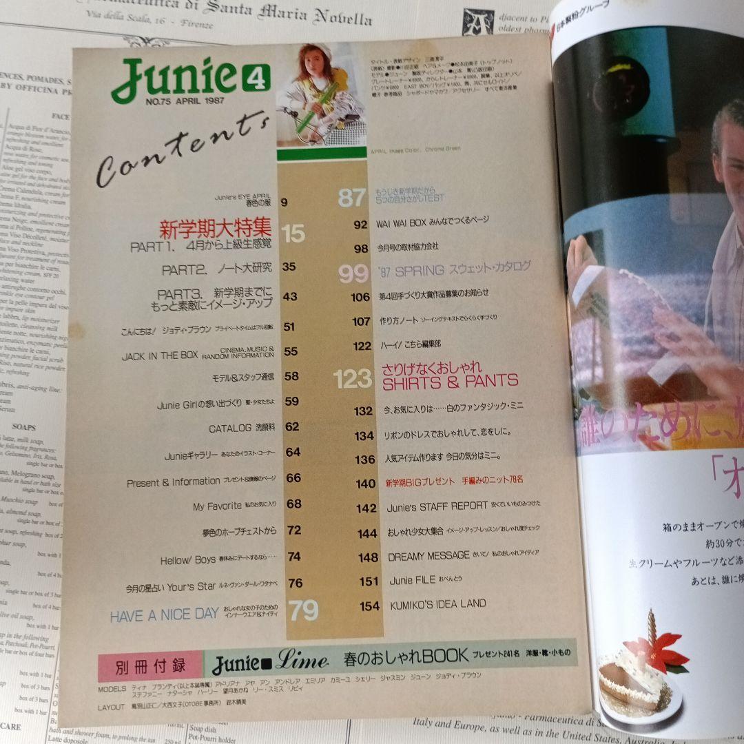 Junie 4月号 1987年