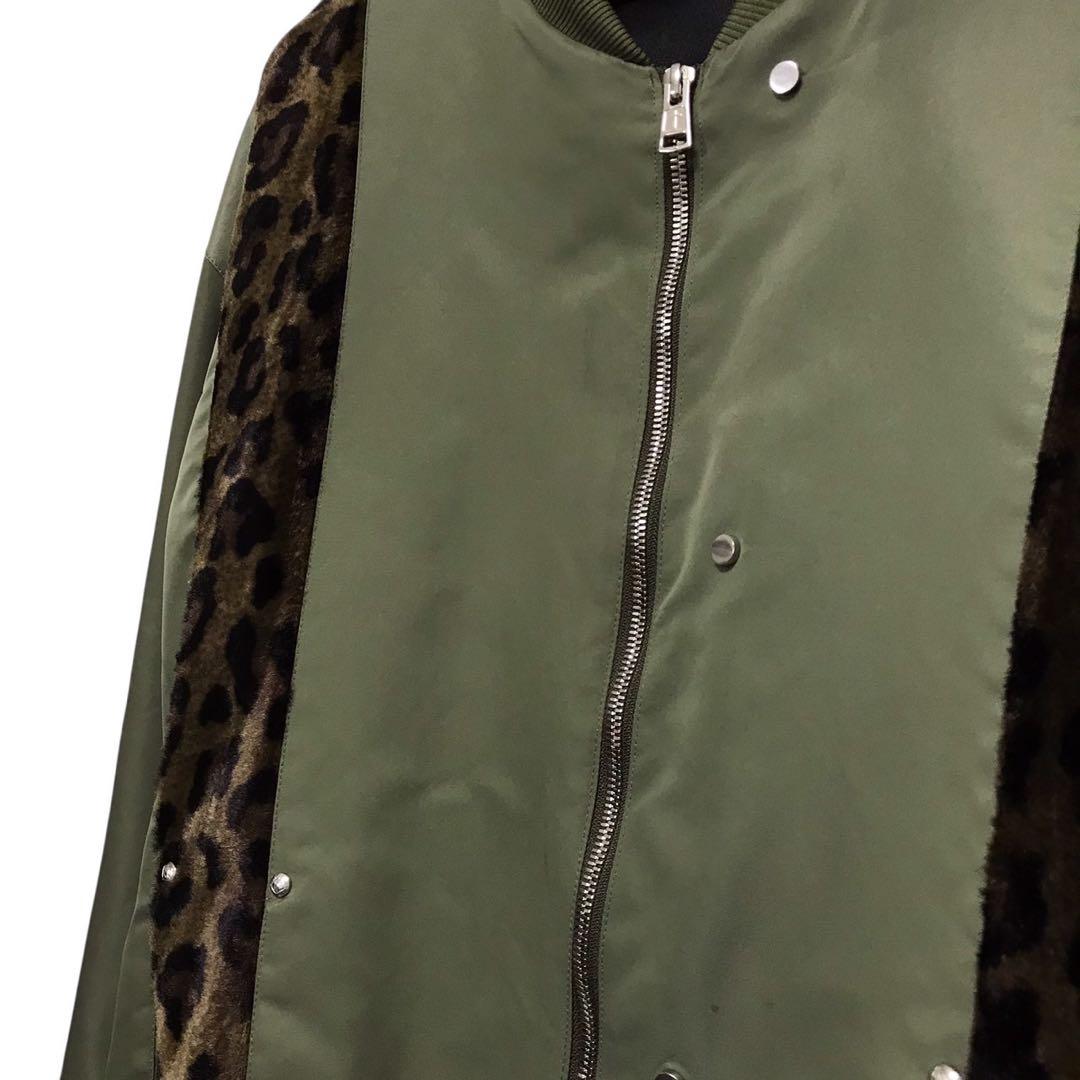 DIET BUTCHER MA-1 フライトジャケット　レオパード切り替え　3