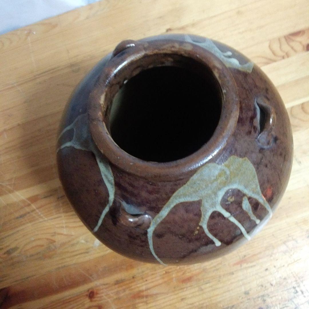 丹波焼き茶壺