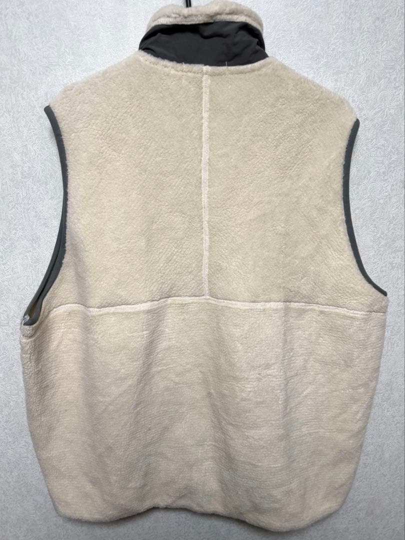 Graphpaper ウール ボア ジップアップ ベスト L ホワイト 20AW