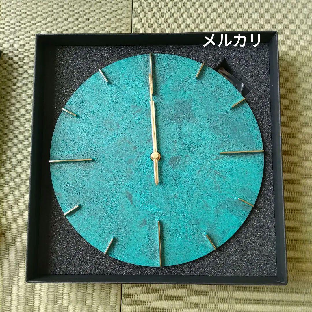 新品未使用　レムノス（Lemnos) Quaint 掛け時計　斑紋青銅色