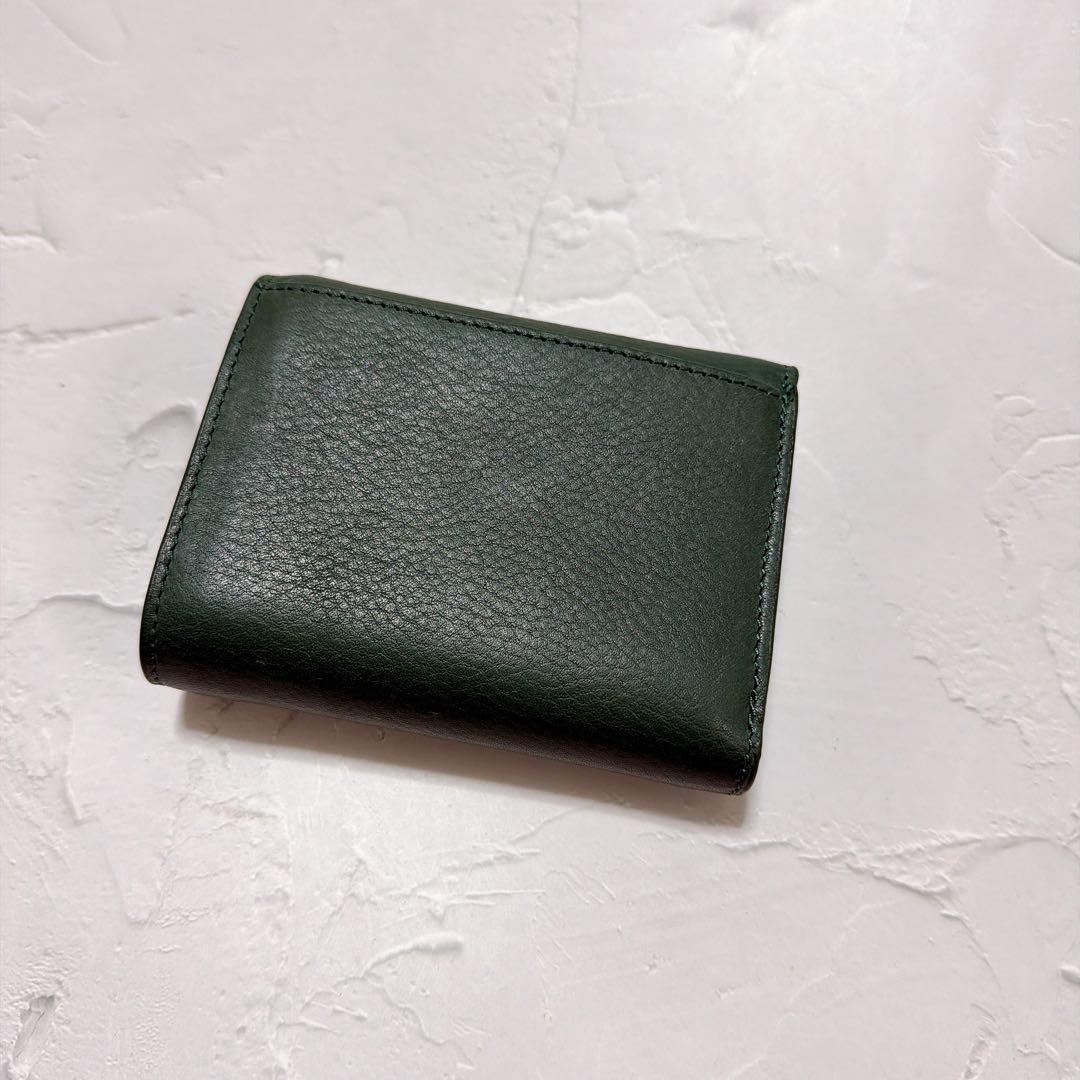 アニエスベー　金運アップ　グリーン コンパクト財布　miyuki