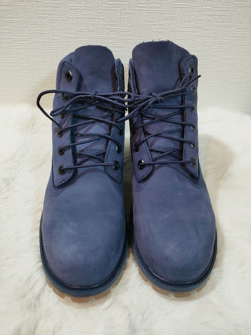 Timberland プレミアムブーツ ダークブルー 24.5cm　【美品】