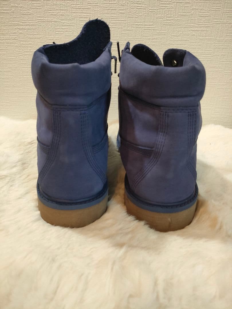 Timberland プレミアムブーツ ダークブルー 24.5cm　【美品】
