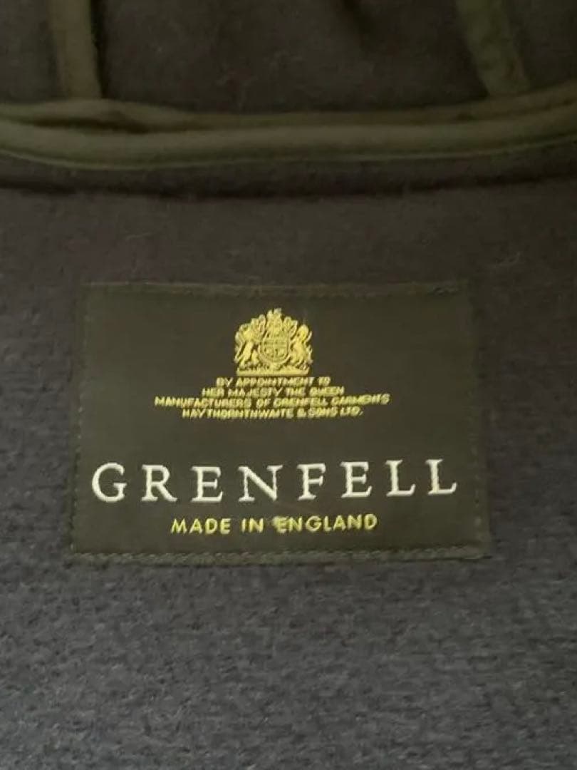 GRENFELL グレンフェル ネイビー ダッフルコート 36サイズ