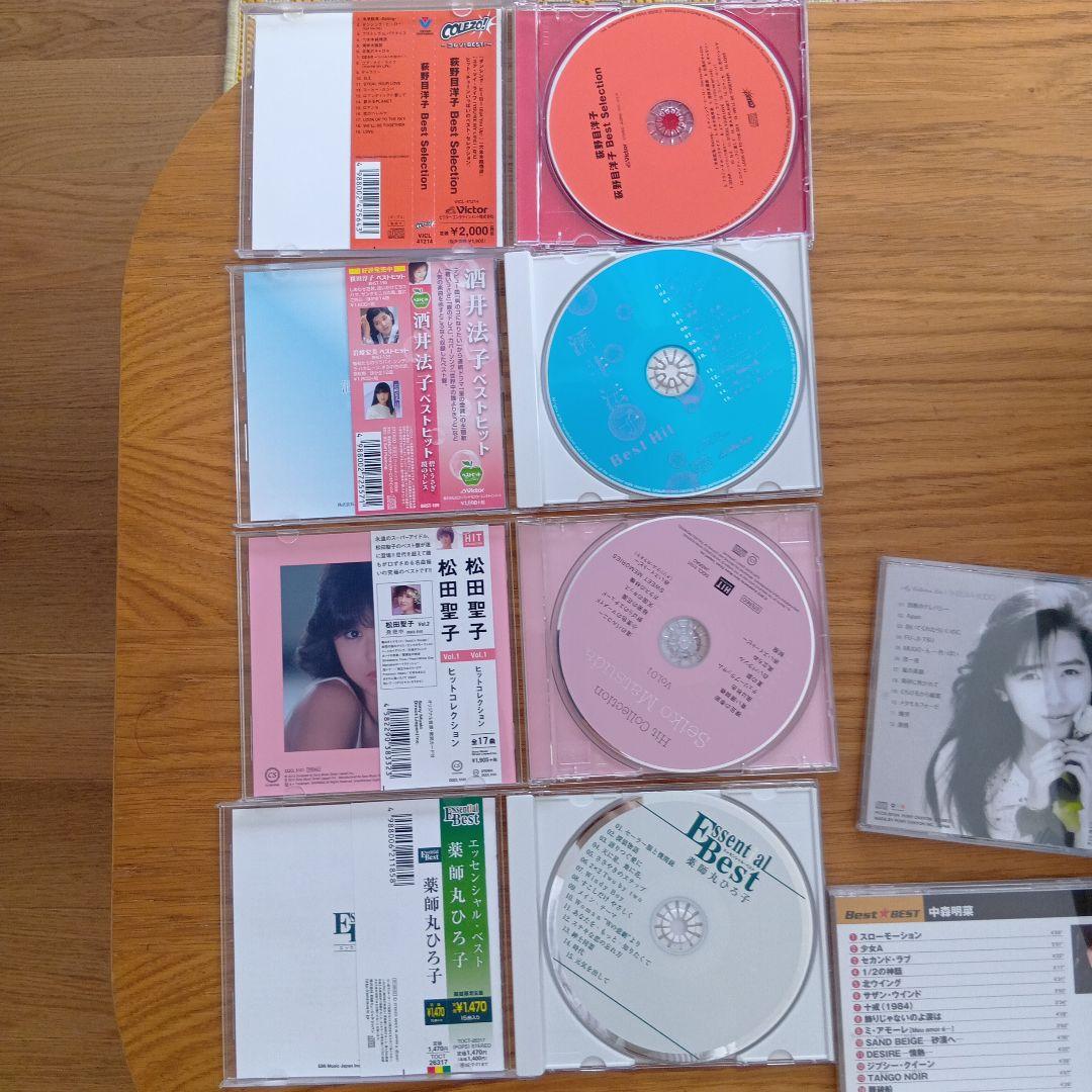 80sアイドルCDベスト盤6枚セット「明菜、荻野目、聖子、酒井、工藤、薬師丸」