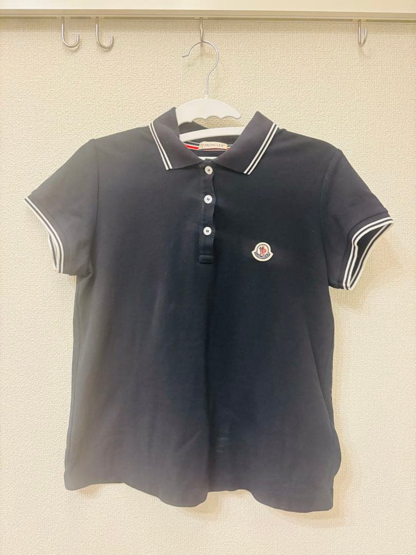 MONCLER ブラック ポロシャツ 半袖　レディースXS 美品モンクレール