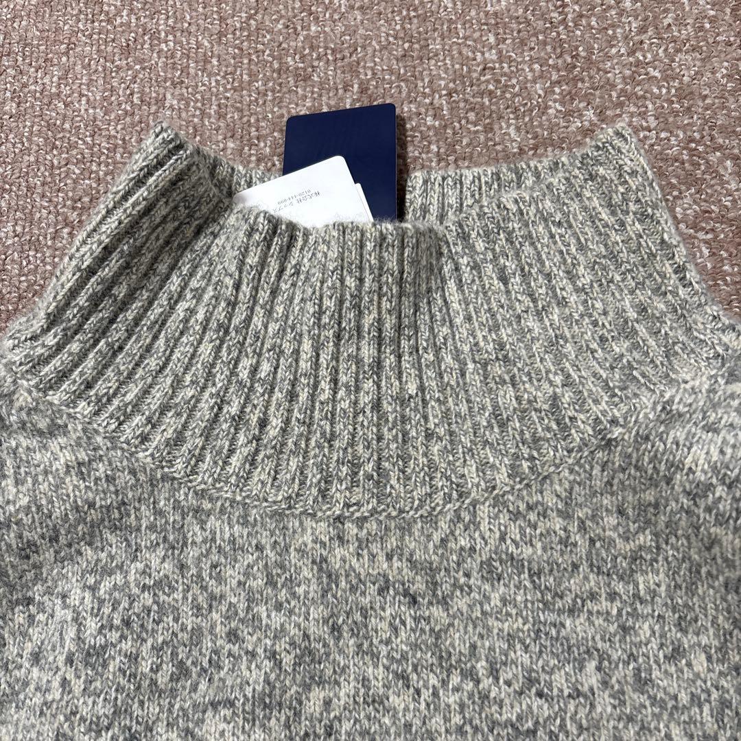 新品 SHIPS シップス カシミヤ混 タートルネック プルオーバー