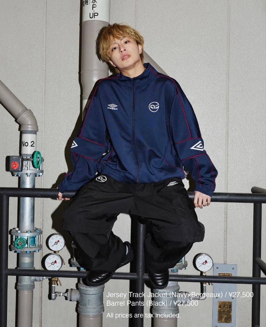 UMBRO 白濱亜嵐 コラボ カーゴパンツ 黒 限定 M