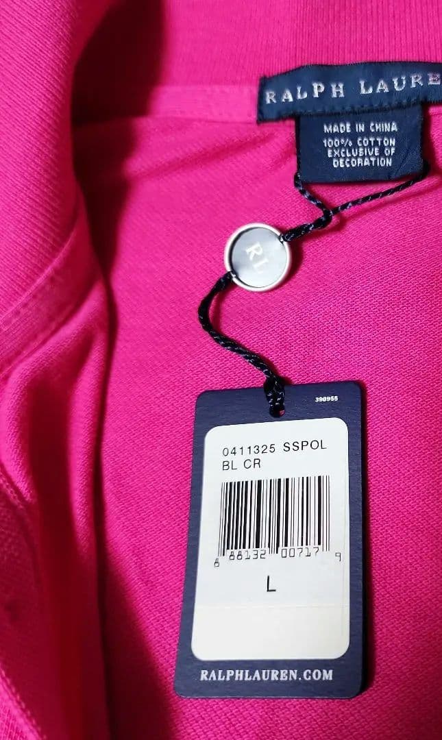 新品　Ralph Lauren ピンク ポロシャツ L