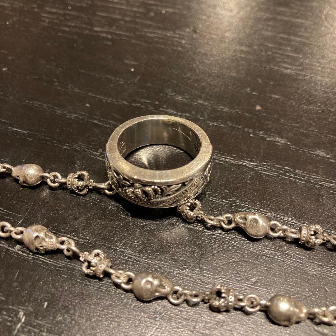 正規 Justin Davis 美品 ネックレス リング ジャスティンデイビス