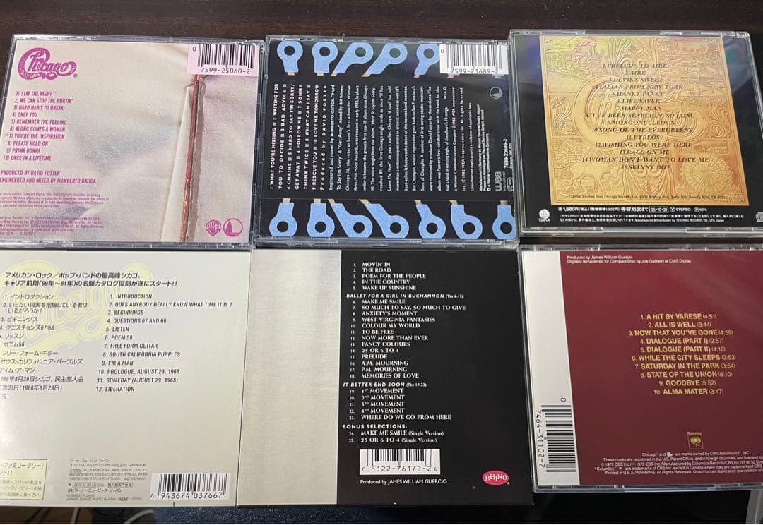シカゴ CHICAGO CD6枚セット